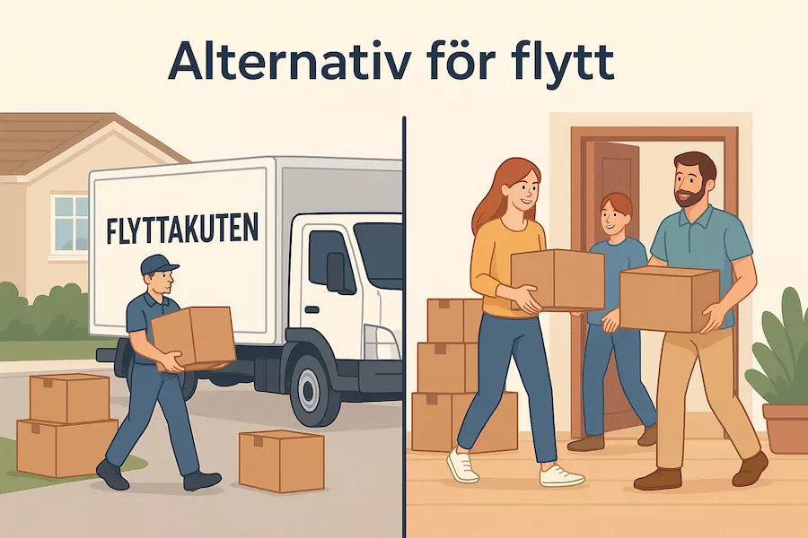 Att flytta med hjälp av vänner eller anlita flyttfirma – för- och nackdelar